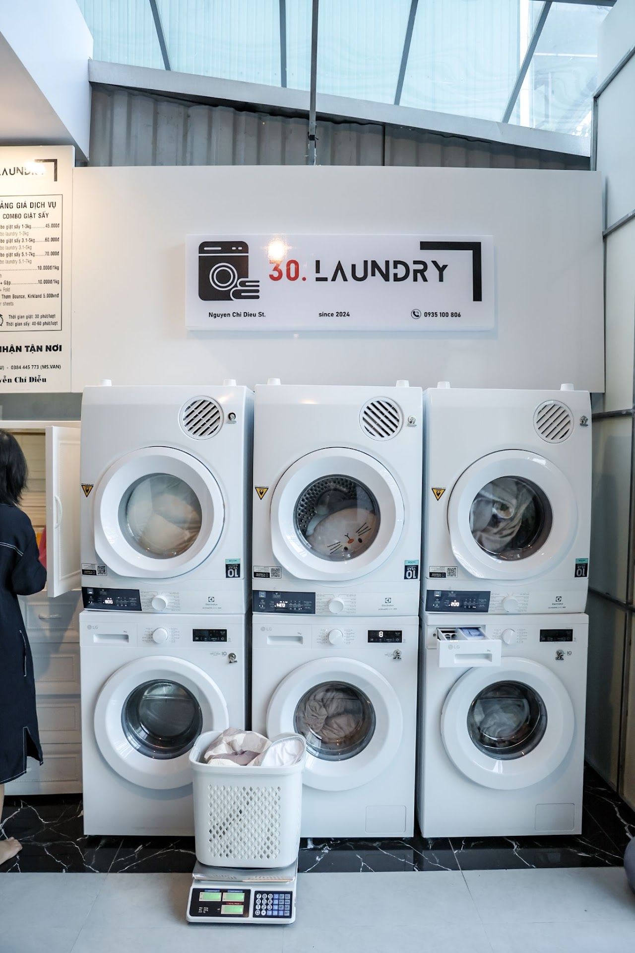Máy giặt công nghiệp tại 30 Laundry